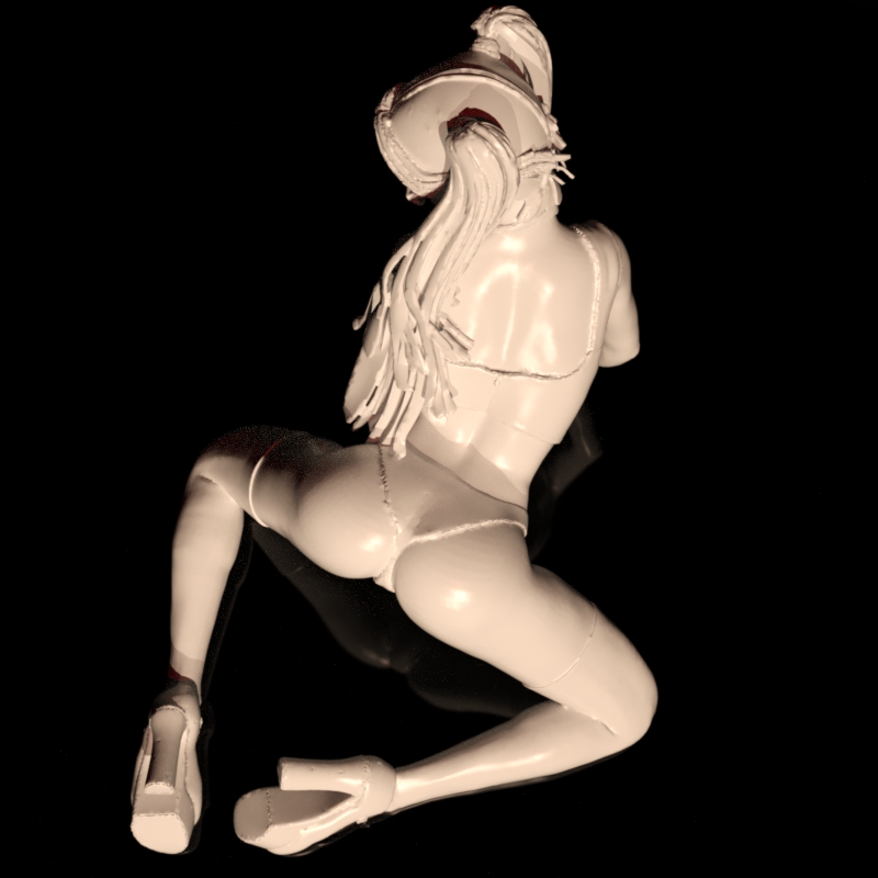 3D printable Figure "sexy schoolgirl 2" .